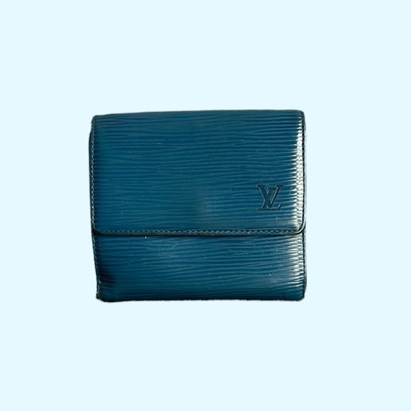 Louis Vuitton Teal Epi Wallet - Picture 1 of 6